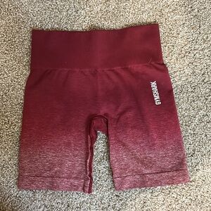 Gymshark 6” hot pink hombre spandex shorts